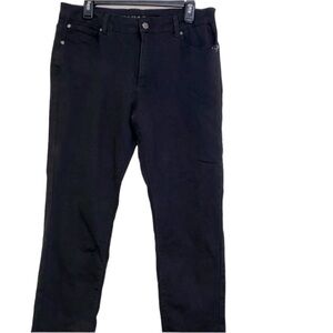 Tahari black denim pants size 14/32